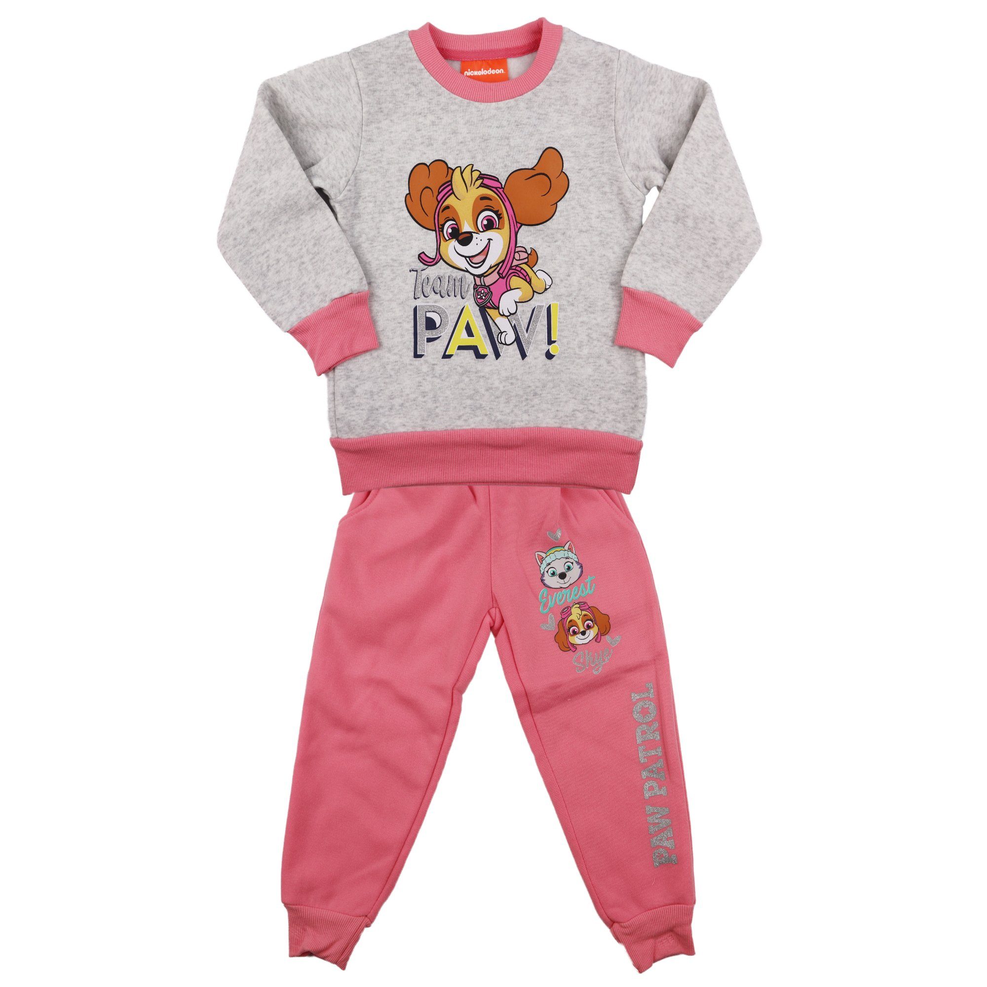 PAW PATROL Jogginganzug Paw Patrol Skye Mädchen Kinder Set Hose plus Pullover, Gr. 92 bis 128