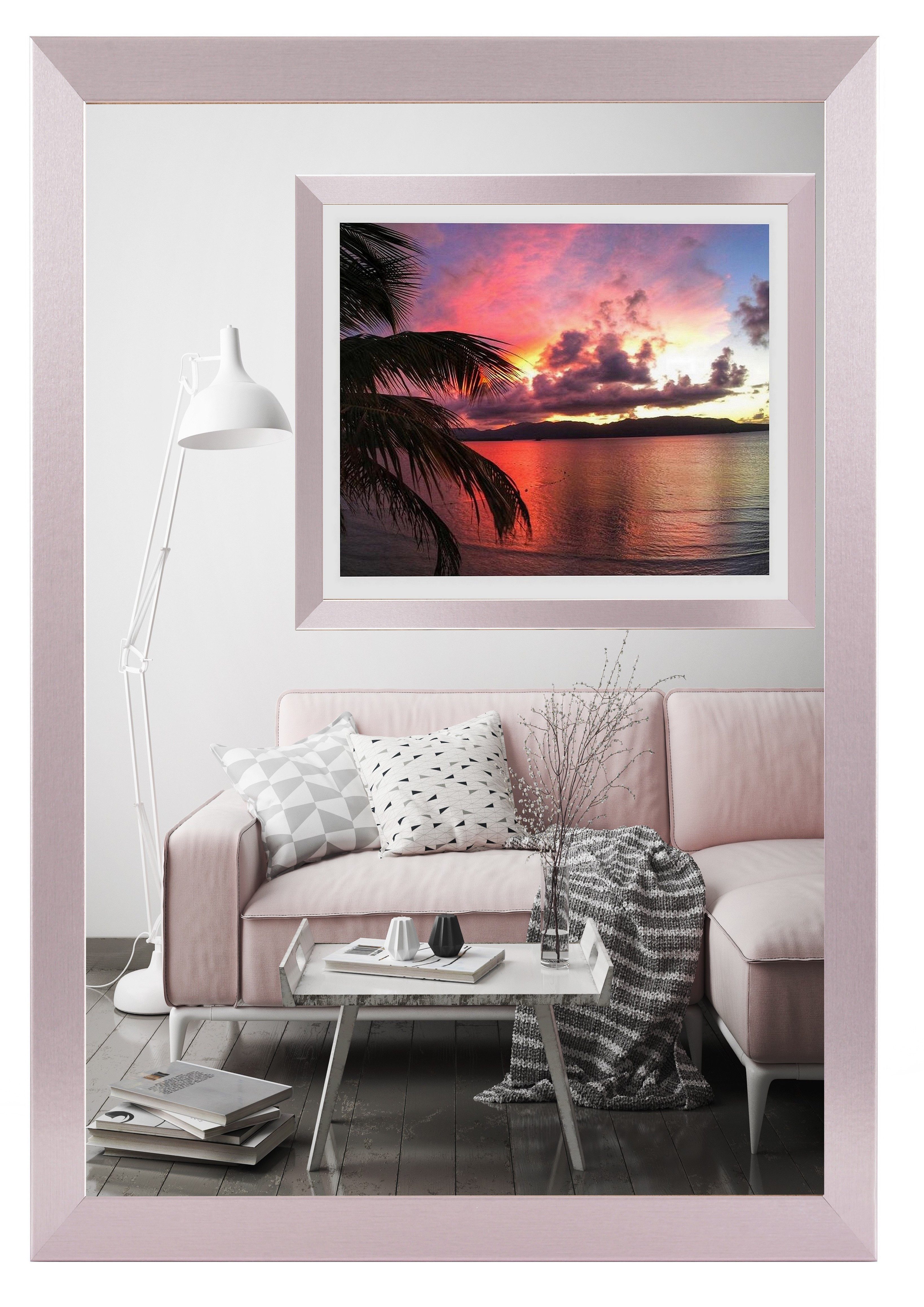 PCH[art] Bilderrahmen Rahmen New Alaya, In 5 Modernen Farben, Größe: 10x15 bis 90x120 cm, für 1 Bilder, Leiste mit hochwertiger Folie ummantelt
