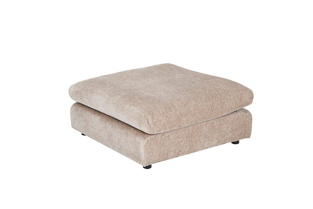 riess-ambiente Polsterhocker SOHO 100cm beige – Chenillebezug, Wellenunterfederung, modern (Einzelartikel, 1 St), großer Hocker als Sitz- oder Fußablage – ideal für Wohnbereiche
