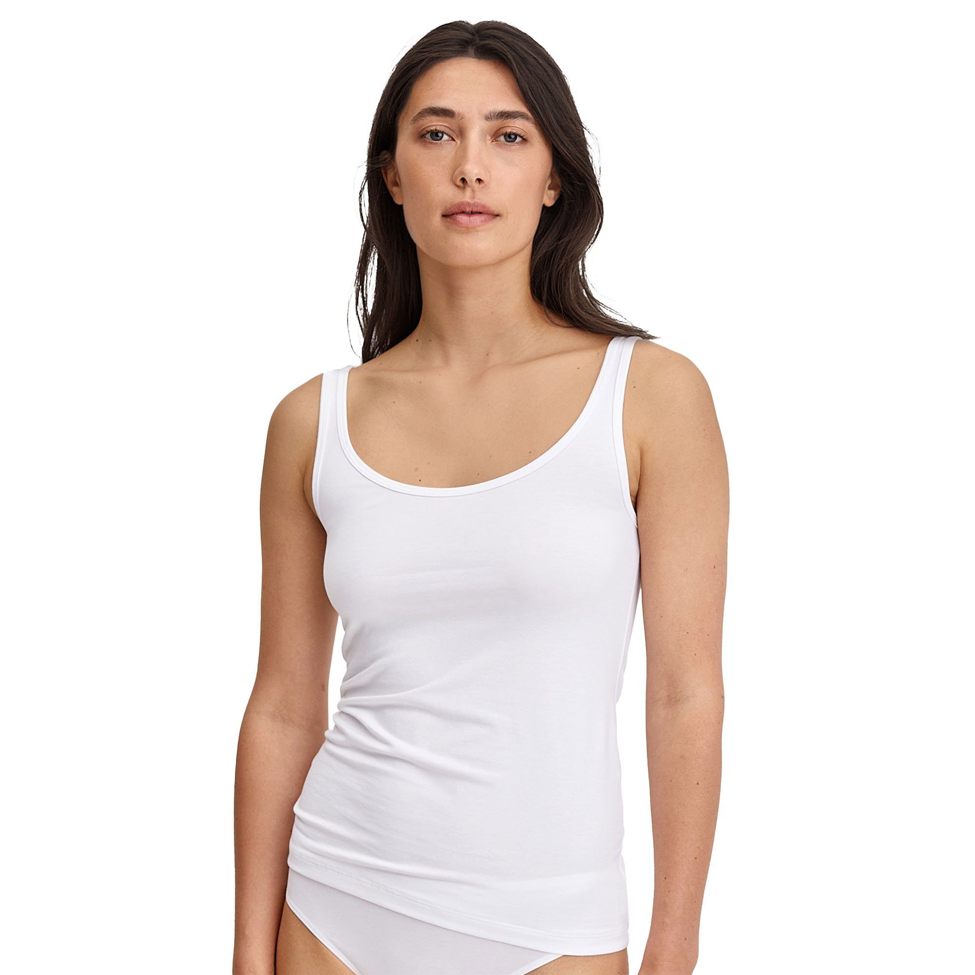 CALIDA Unterhemd Damen Unterhemd 2er Pack Baumwolle (Packung, 2er Pack)