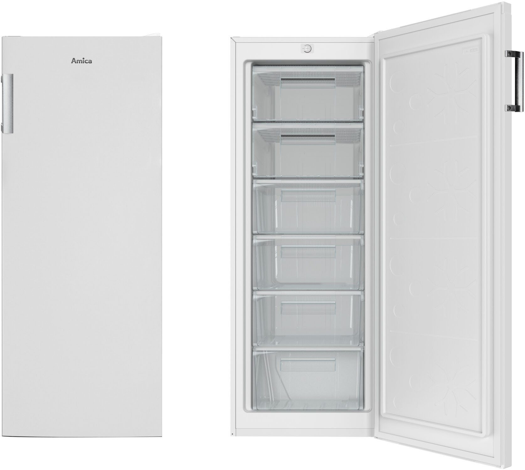 Amica Gefrierschrank GS 324 190 W, 144 cm hoch, 54 cm breit – Bild 5 von 5