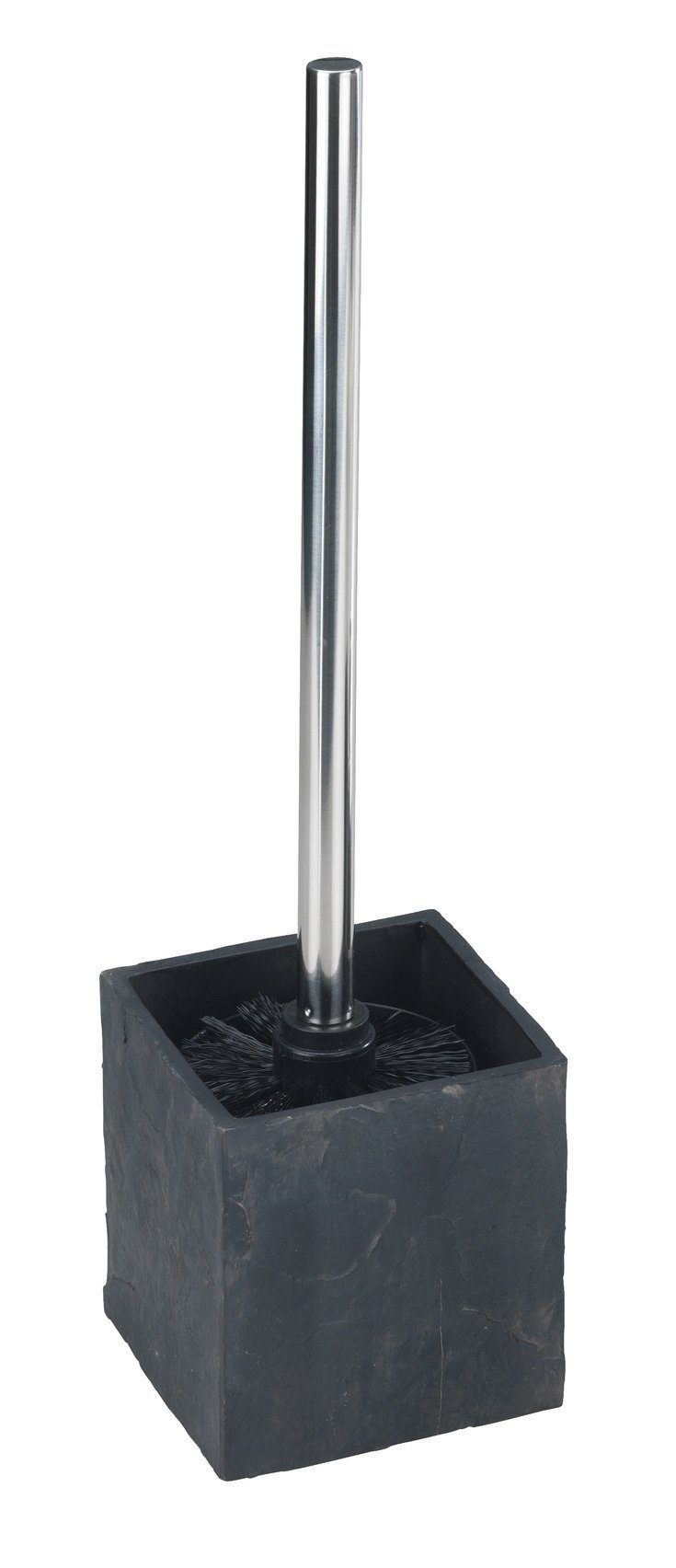 WENKO WC-Garnitur WENKO WC-Garnitur SLATE-ROCK BHT 10.20x38x10.20 cm grau