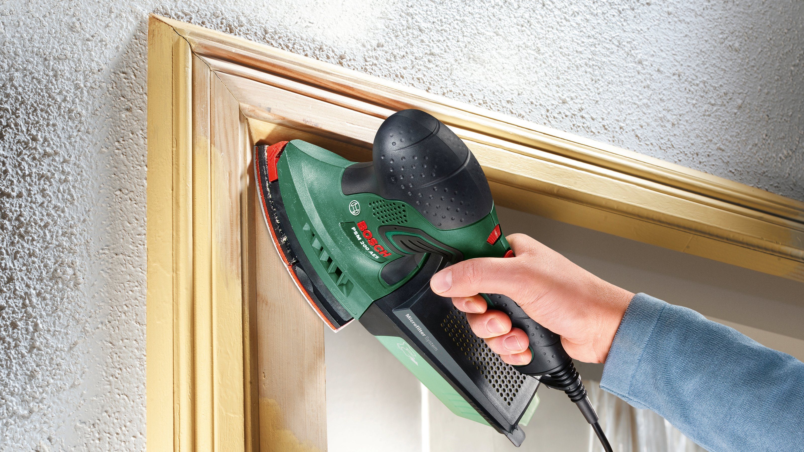 Bosch Home & Garden Multischleifer PSM 200 AES + SystemBox, 26000 U/min