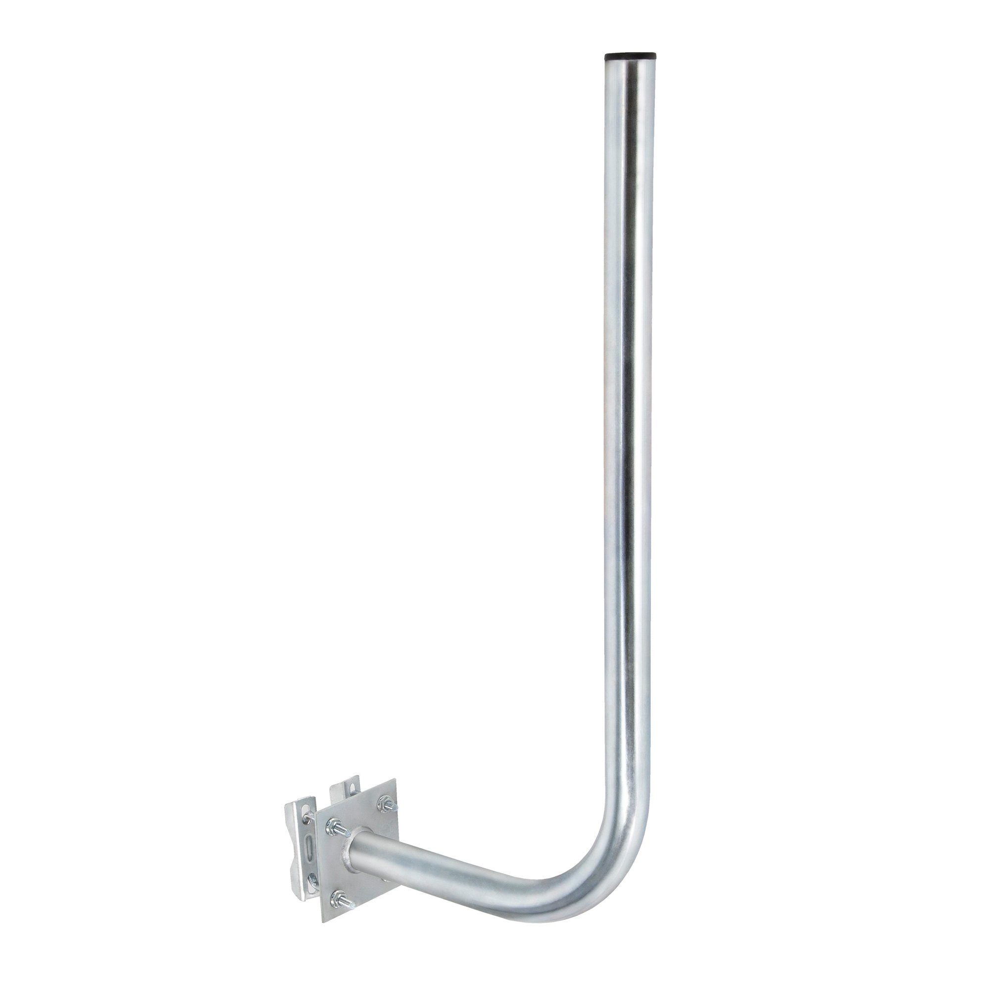 PremiumX SAT-Halterung 30cm Wandhalter 70cm Mast Ø 38mm mit Schellen Stahl Wand Halterung
