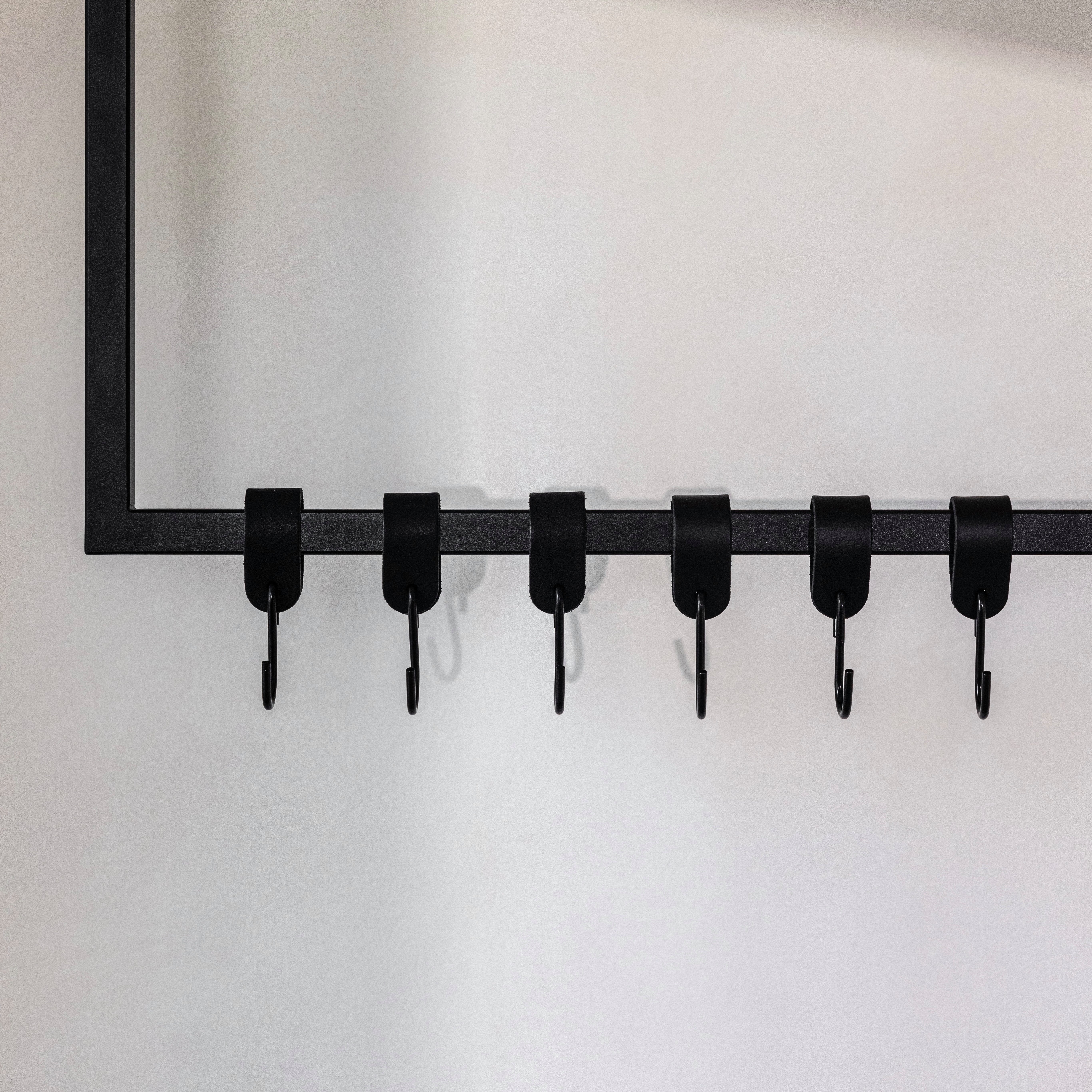 Metallbude Garderobenhaken LEDER S-HAKEN (6 St) günstig online kaufen