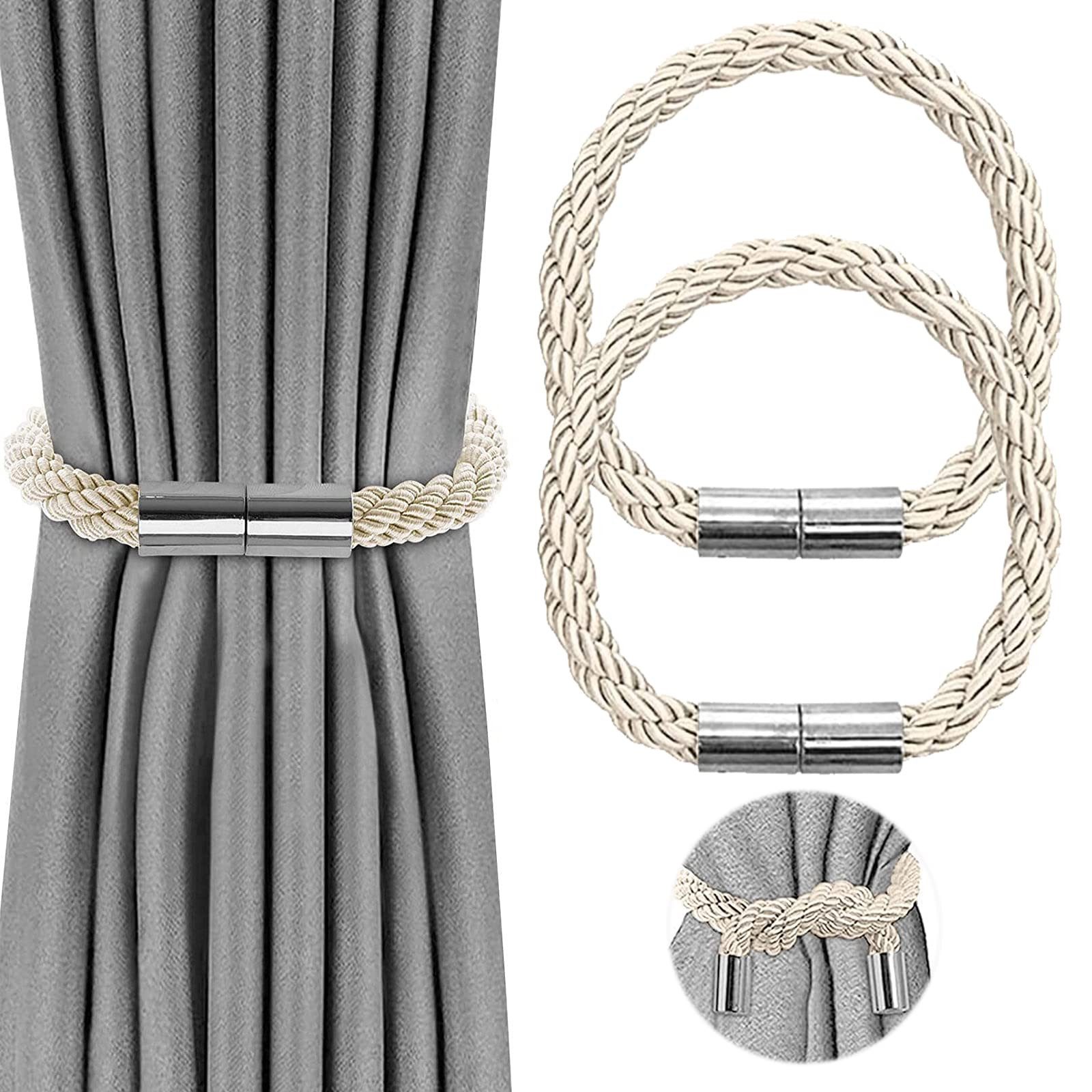 Agger Raffhalter Magnetische Vorhang Raffhalter, Raffhalter für Vorhänge mit Magnet, (2-tlg), Raffhalter für Gardinen Halterung Vorhang Halter Gardinen zubehör