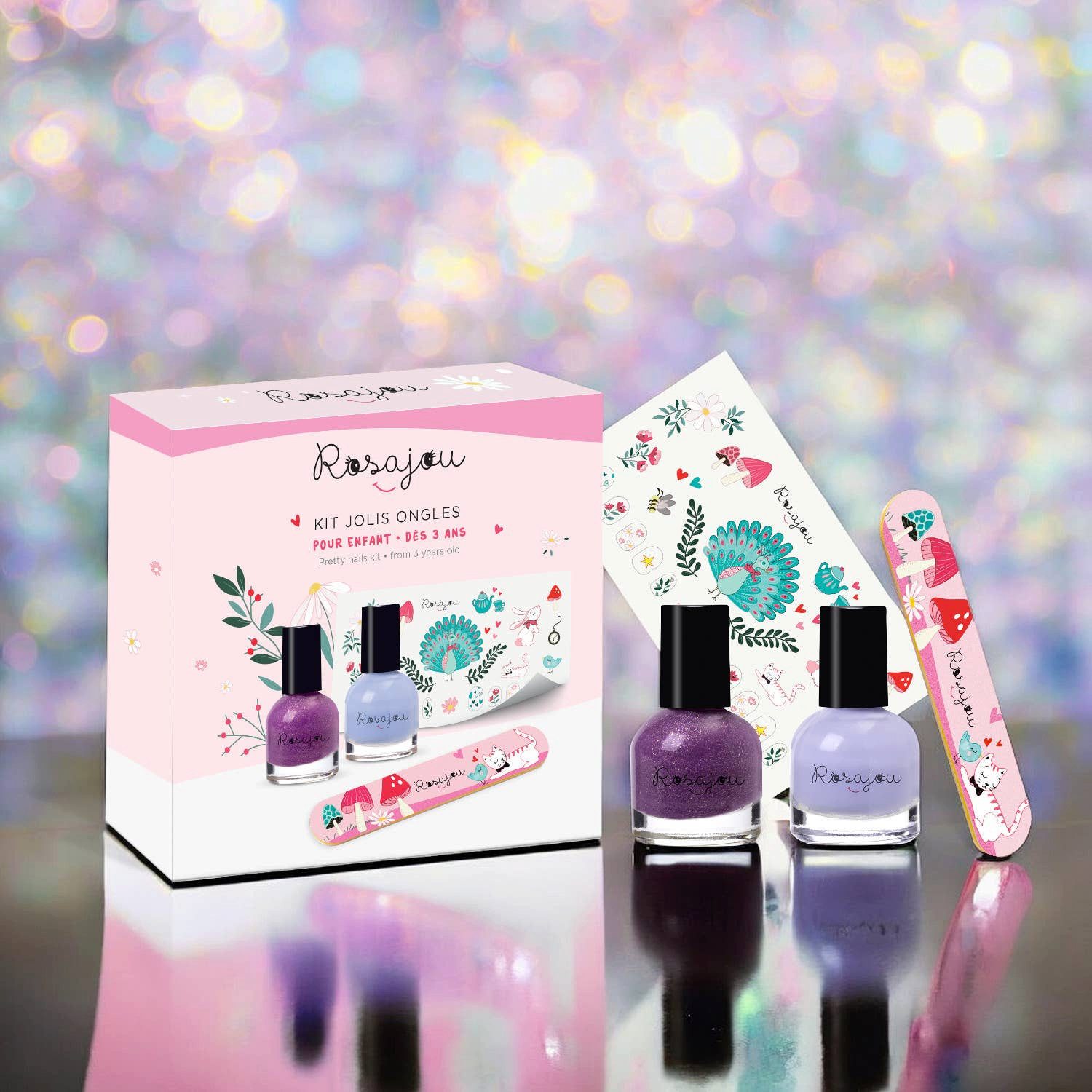 suebidou Nagellack Nagellack „Fairy“ auf Wasserbasis Peel Off zum Abziehen, nachhaltig, kreativ, wasserlöslich-peel off