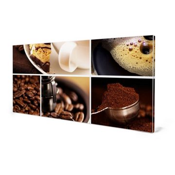banjado Wandtafel Stahl Kaffee&Schokolade, (inkl. 4 Magnete, Stahlmagnettafel)
