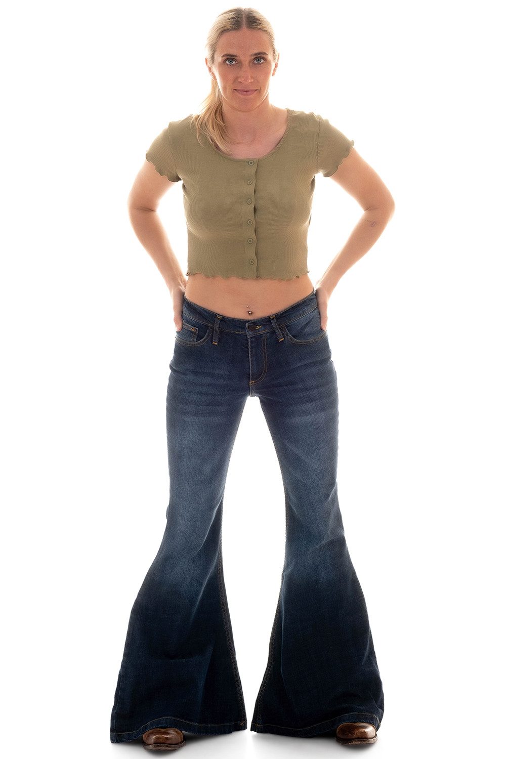 Schlagjeans Damen STAR BREAK mit großem Schlag
