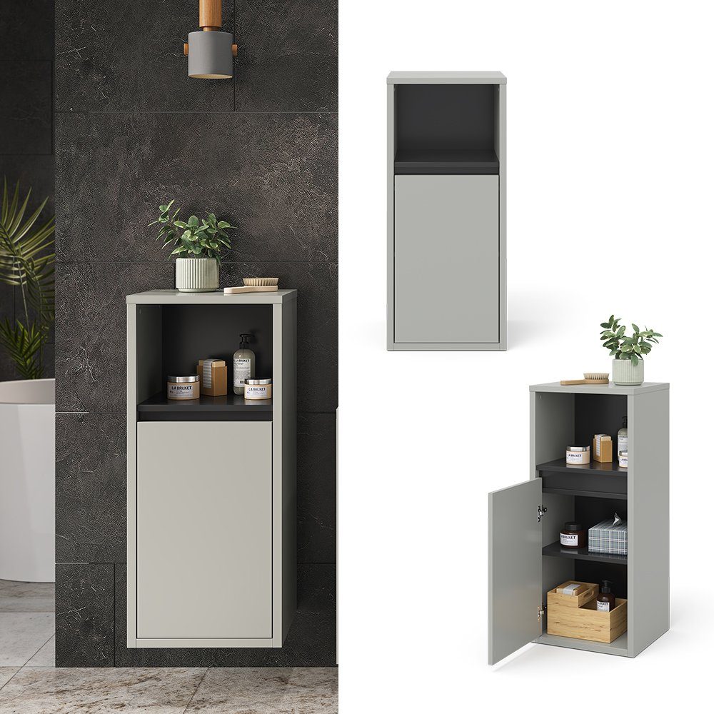 Vicco Midischrank Viola, Grau/Anthrazit, 37.8 x günstig online kaufen