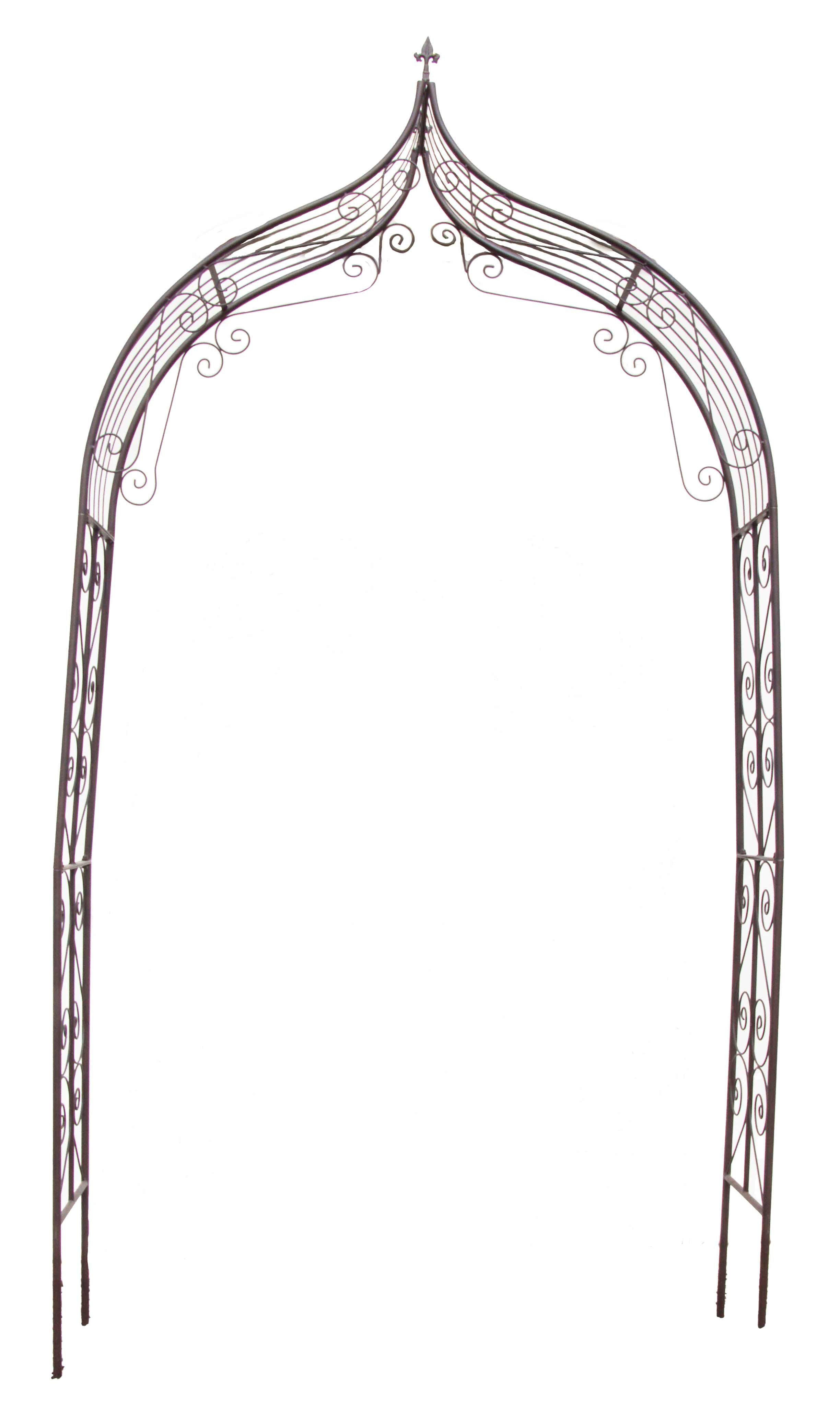 Selle San Marco Rosenbogen Rosenbogen Davide - Höhe ca. 290 cm Rankhilfe Garten Deko Metall
