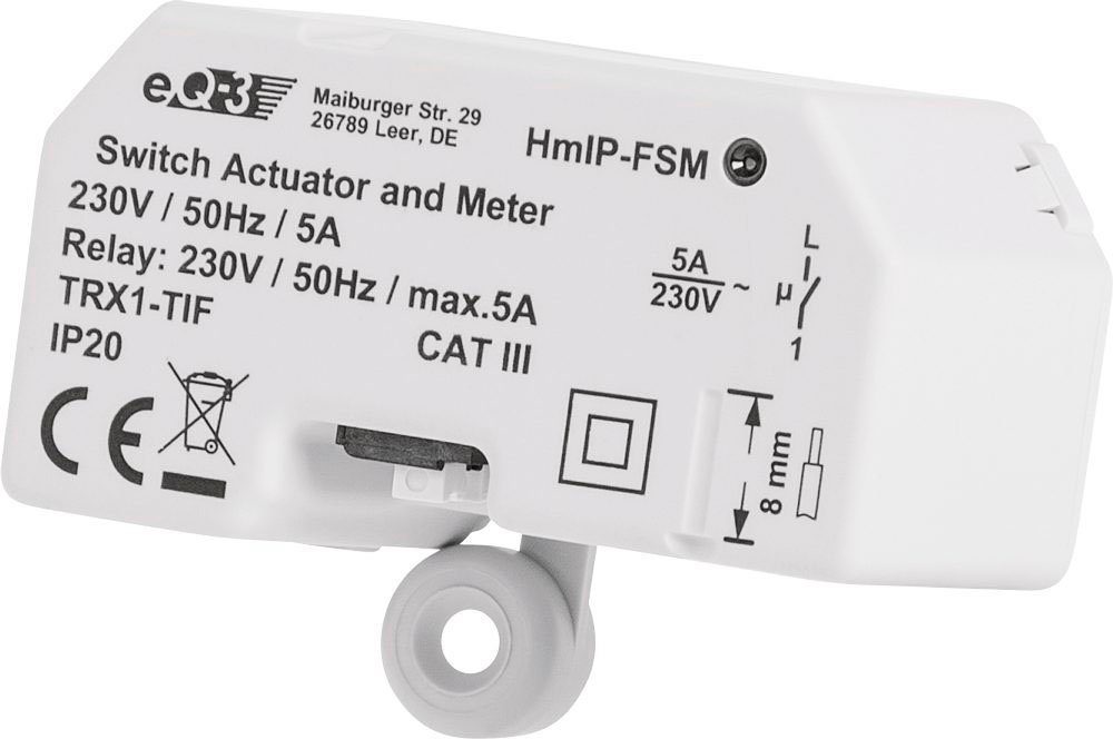 Homematic IP Schalt-Mess-Aktor - Unterputz (142721A0) Smart-Home-Zubehör – Bild 3 von 5