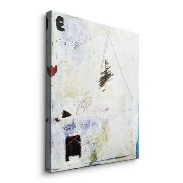 DOTCOMCANVAS® Leinwandbild Intoxicated, Leinwandbild weiß beige moderne abstrakte Kunst Druck Wandbild