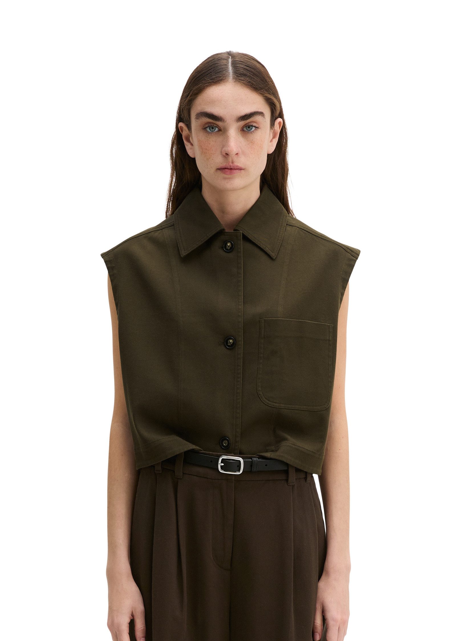 Marc O'Polo Anzugweste aus Baumwoll-Twill-Stretch