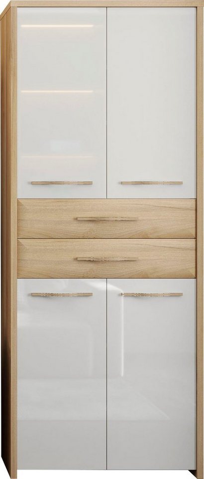 Home affaire Garderobenschrank Gala hochwertig UV lackiert, Soft-Close- Funktion, Elegante Hochglanz-Fronten