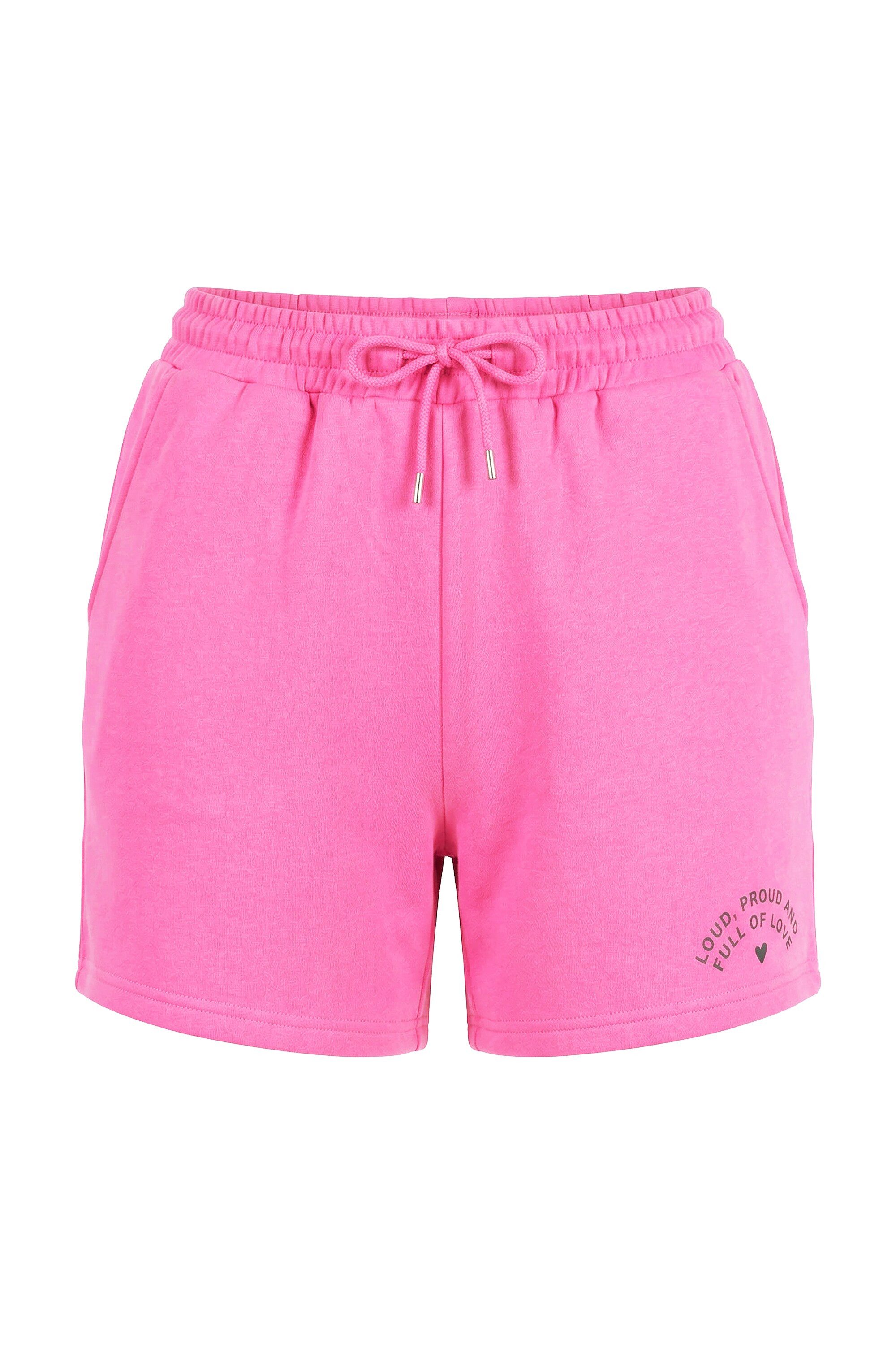 Studio Untold Jeansshorts Sweatshorts Rainbow-Print Elastikbund