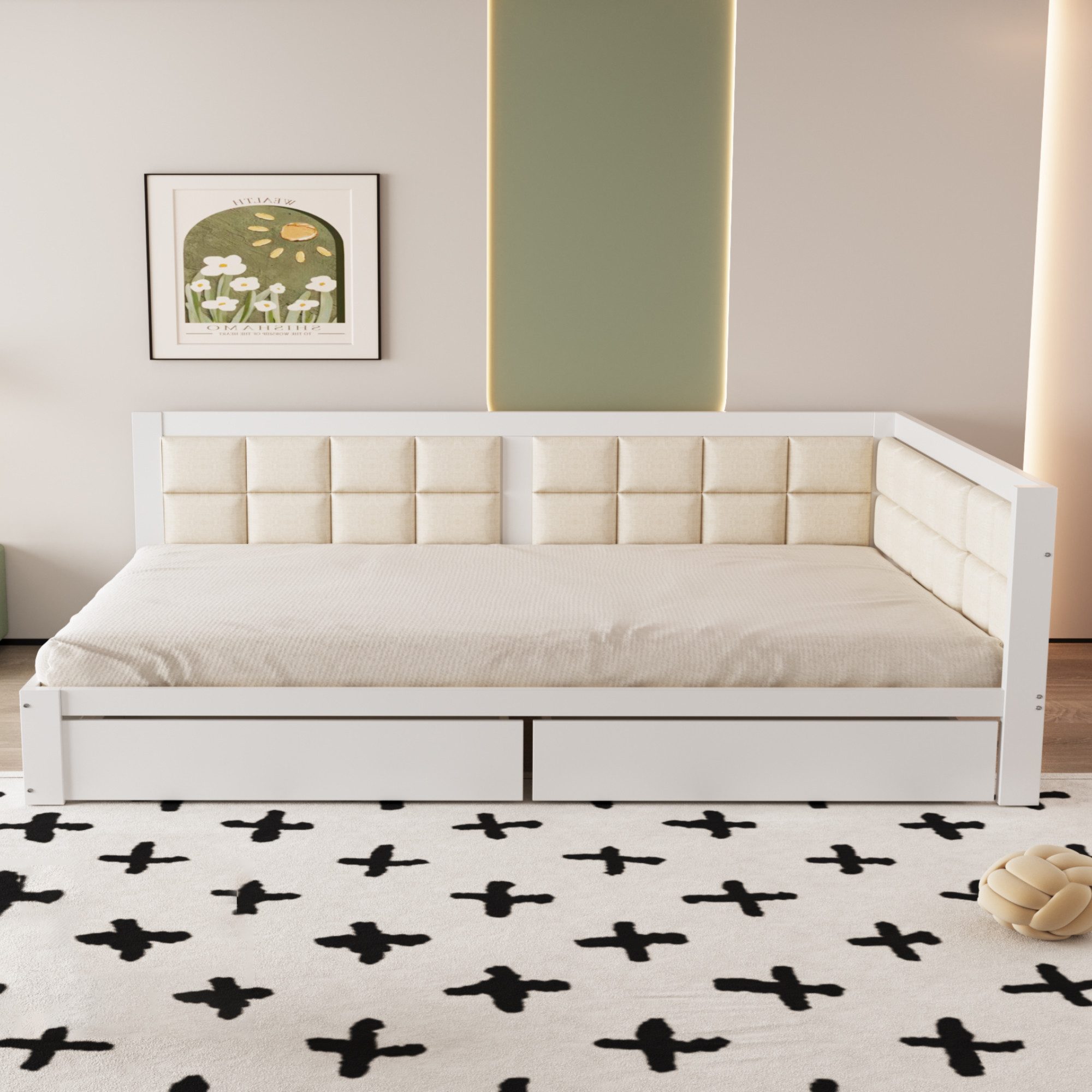 Tongtong Einzelbett Sofa Holzbett, Multifunktionsbett, Weiche günstig online kaufen