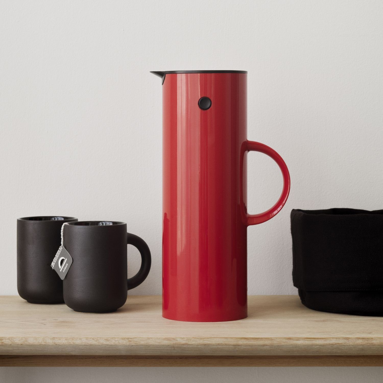 Stelton Isolierkanne EM77 Rot 1000 ml, 1 l