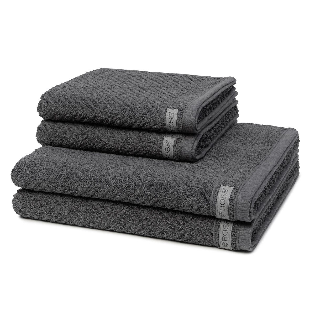 ROSS Handtuch Set Smart, Frottee (Spar-Set, 4-St), 2 X Handtuch 2 X Duschtu günstig online kaufen