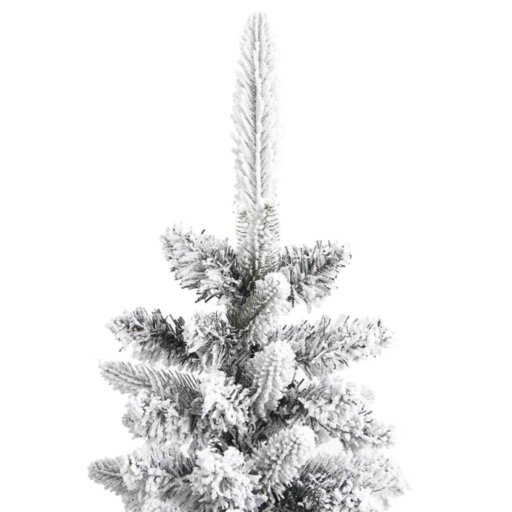 furnicato Künstlicher Weihnachtsbaum Beschneit Schlank PVC&PE 120 cm