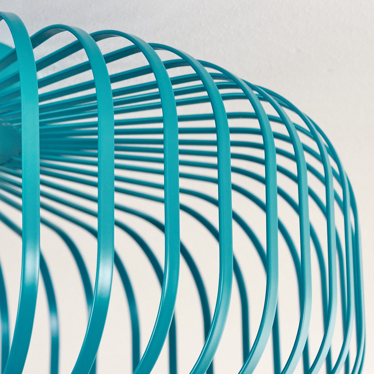 hofstein Deckenleuchte moderne Deckenlampe aus Metall in Petrol, ohne Leuchtmittel, Lichteffekt an der Decke, Ø 40,5 cm, 1 x E27, ohne Leuchtmittel