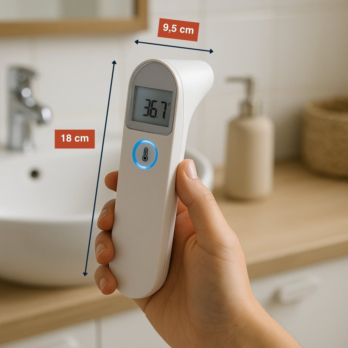 Grundig Fieberthermometer Grundig Infrarot-Thermometer 3-in-1 - Digitales Thermomete