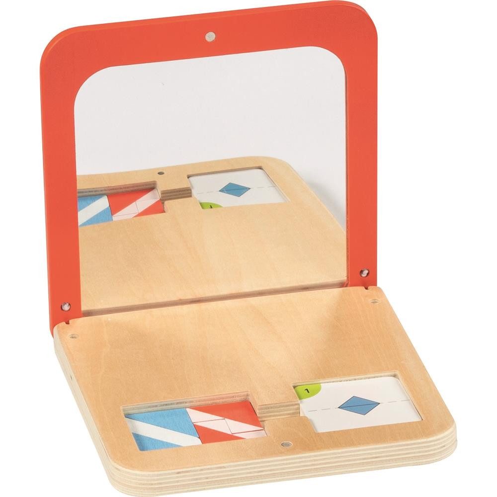 goki Lernspielzeug Lernspiel Symmetriespiel Geometrie Spiegelspiel Kinder ab 5 Jahre, Lernspiel zur Förderung von Symmetrieverständnis