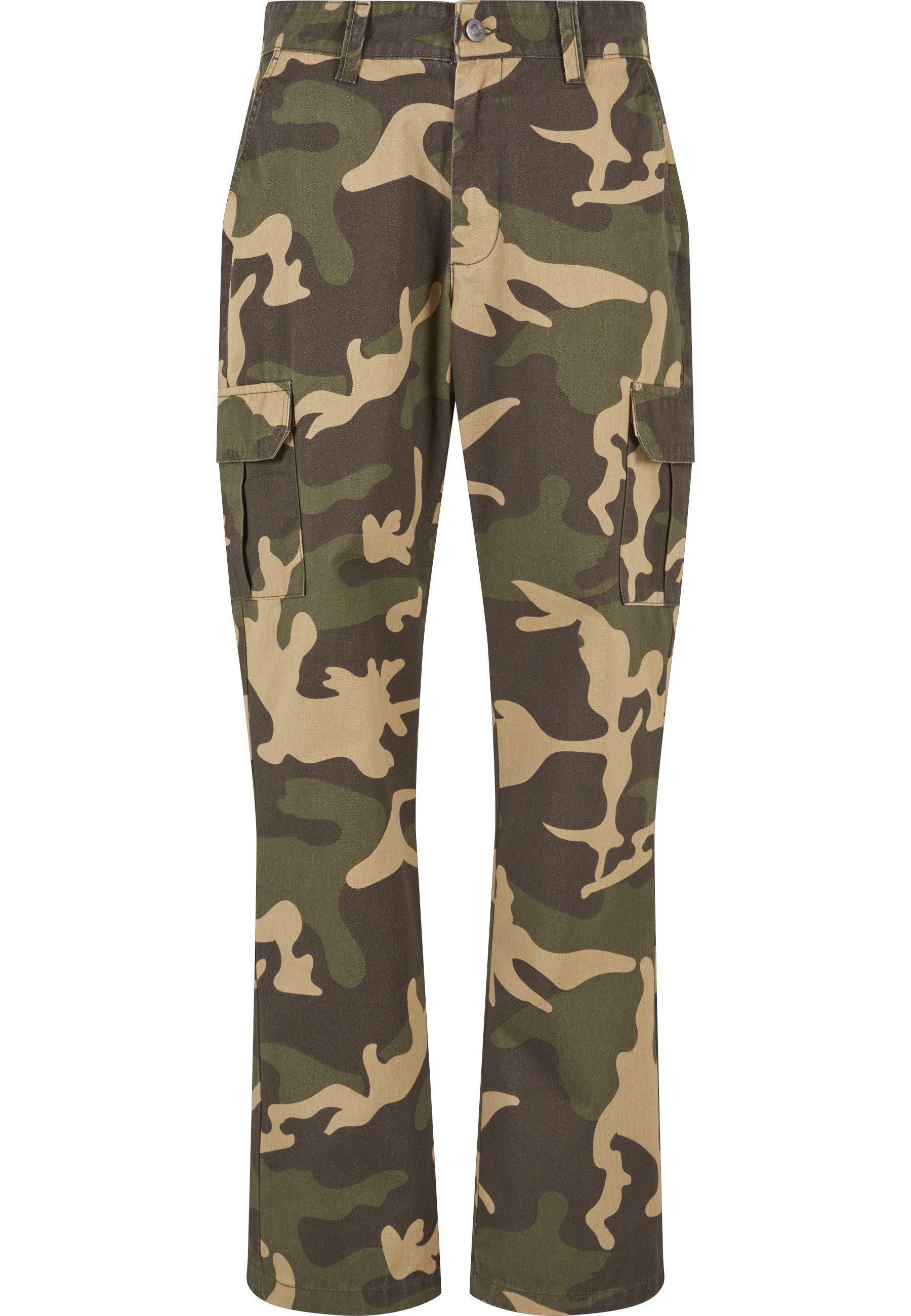 URBAN CLASSICS Cargohose Urban Classics Herren Straight Leg Camo Cargo Pants (1-tlg)