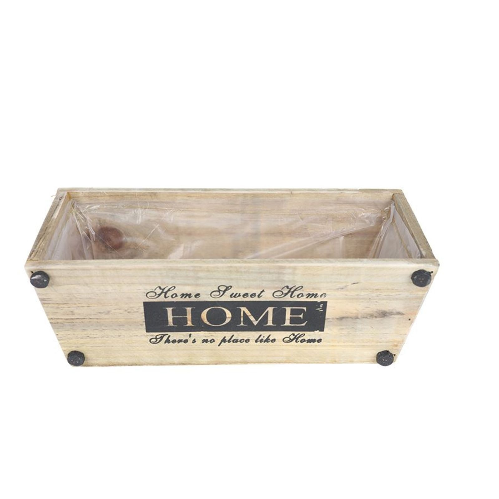 BURI Aufbewahrungsbox Deko Holzkisten 3er-Set Blumenkasten Sweet Home Blumentopf Tischdeko P