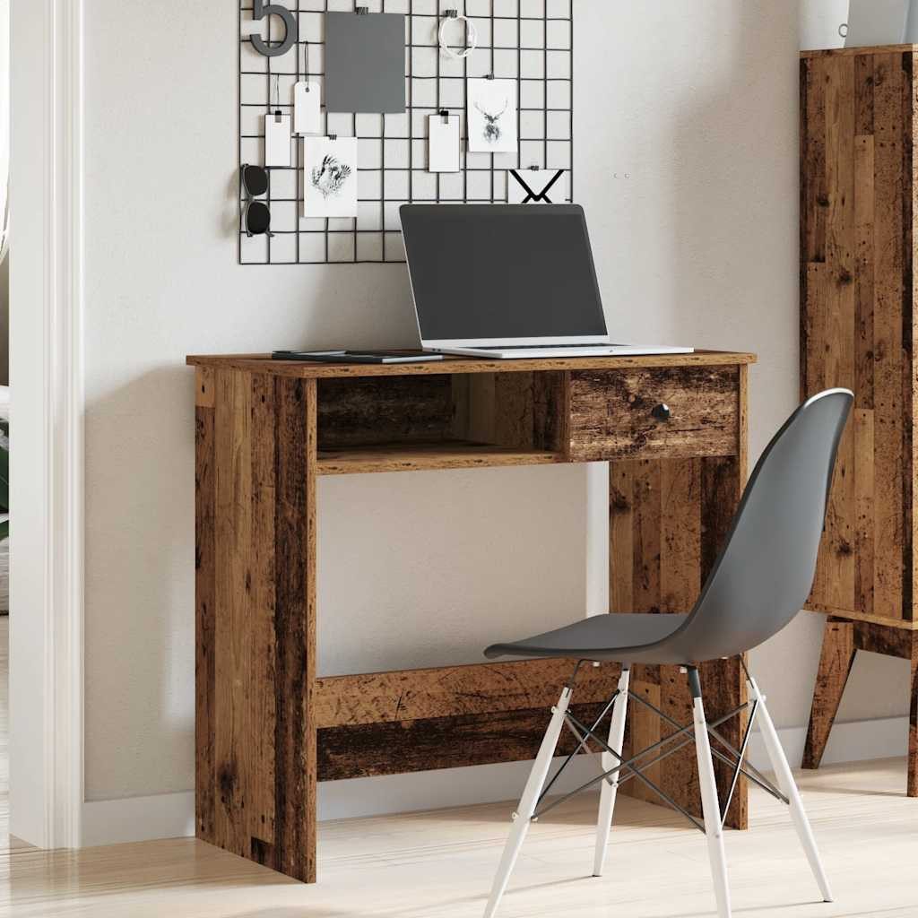 vidaXL Schreibtisch Schreibtisch Altholz-Optik 80x40x75 cm günstig online kaufen