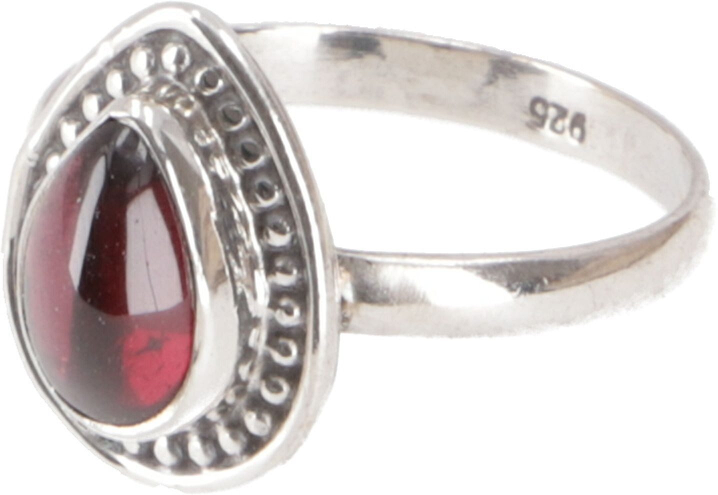 Silberring Boho Silberring, filigraner Edelsteinring -..