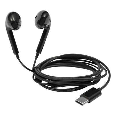 STREETZ In-Ear Headset/Kopfhörer "USB-C" In-Ear-Kopfhörer (integriertes Mikrofon, keine, Multitaste, kabelgebunden, 1,2 m Kabel, Semi-in-Ear, ergonomisch)