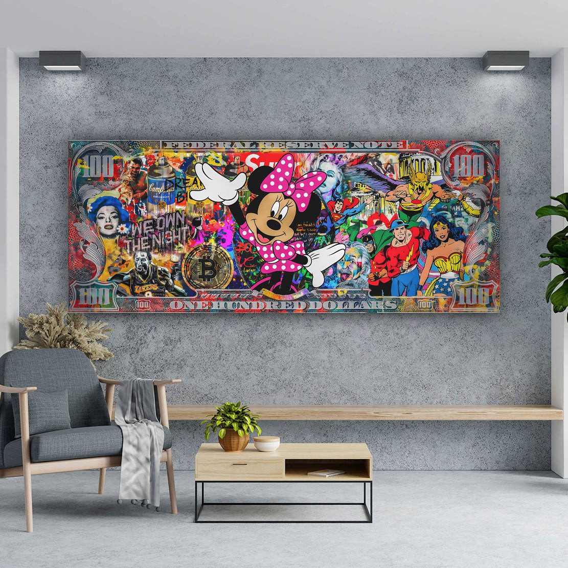 Artedinoi Leinwandbild Comic Pop Art Maus günstig online kaufen