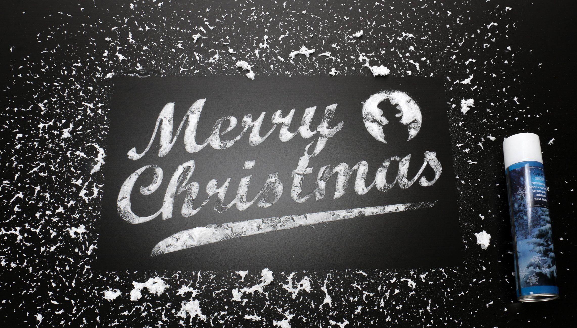 Bubble-Store Streudeko Schneespray, Sprühdose mit Kunstschnee, (Kunstschnee zum Aufsprühen für Schablonen, Tannenzweige, Fenster, Spiegel, Glas etc), Schnee Dekospray