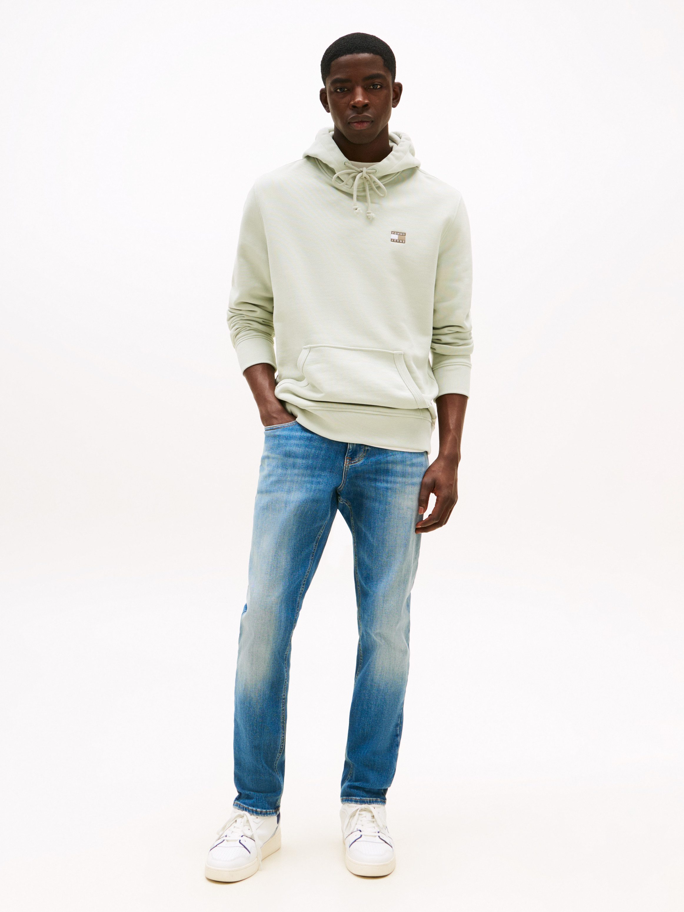 Tommy Jeans Gerade Jeans Scanton Slim Mit Markenlabel aus Leder hinten
