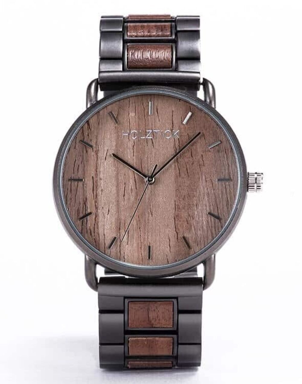 Holztick Bavaria Quarzuhr Ludwig LUDWIG, elde Männeruhr aus Walnussholz