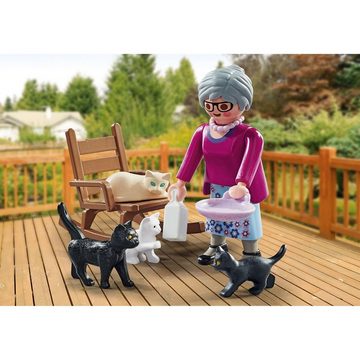 Playmobil® Actionfigur PLAYMOBIL® 71172 - Special Plus - Oma mit Katzen