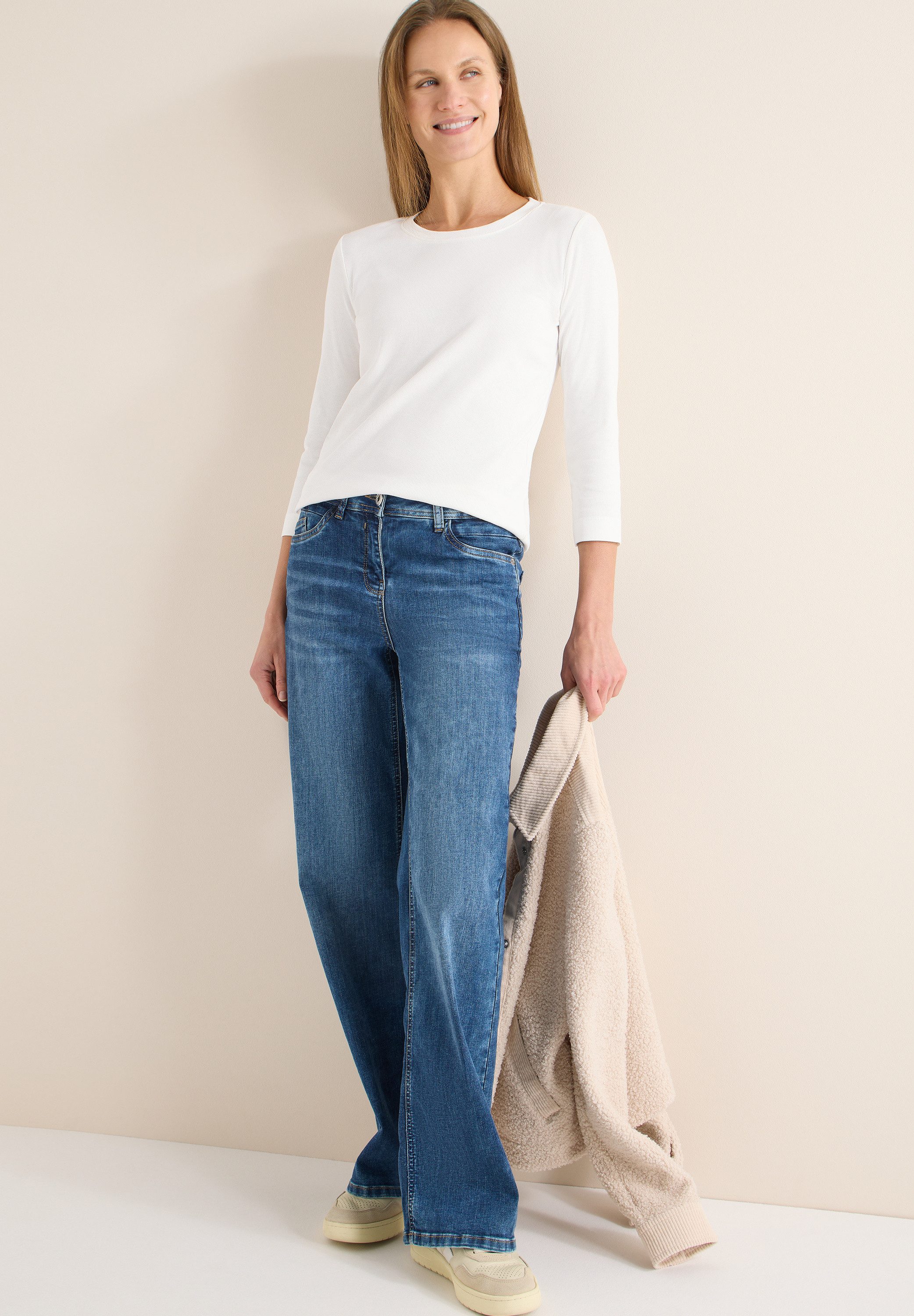 CECIL 3/4-Arm-Shirt mit 3/4 Ärmeln