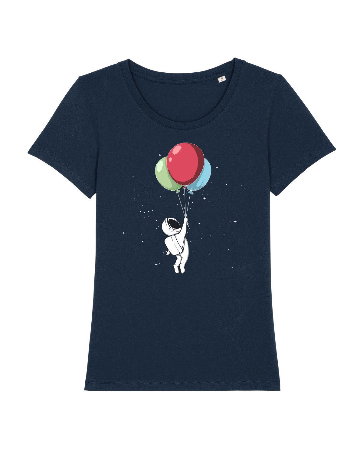 wat? Apparel Print-Shirt Little Balloon Astronaut (1-tlg) dunkelblau