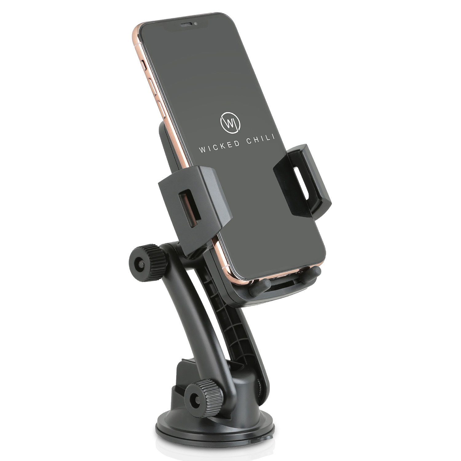 Wicked Chili Smartphone-Halterung Autohalterung für iPhone 16 15 14 13 Pro Mini Max, (1er Set, 1-tlg., 2in1 Halterung für Windschutzscheibe und Armaturenbrett / mit Kabelhal)