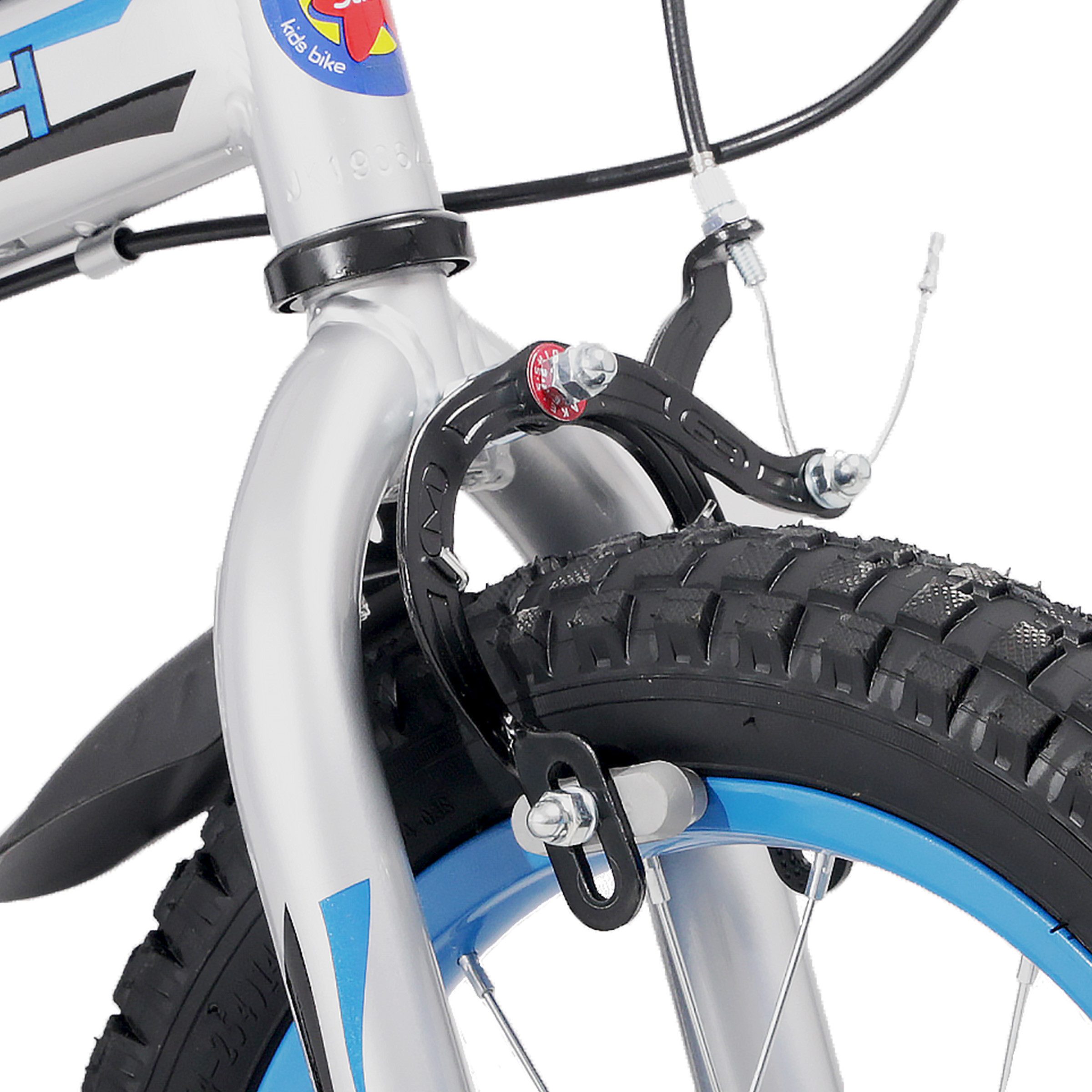 JOYSTAR Kinderfahrrad Chevalier 12/14/16 Zoll Kinderfahrrad für Jungen ab 3-7 Jahre, mit Stützrädern, Handbremse, Kotflügel,Gekapselte Kettenabdeckung