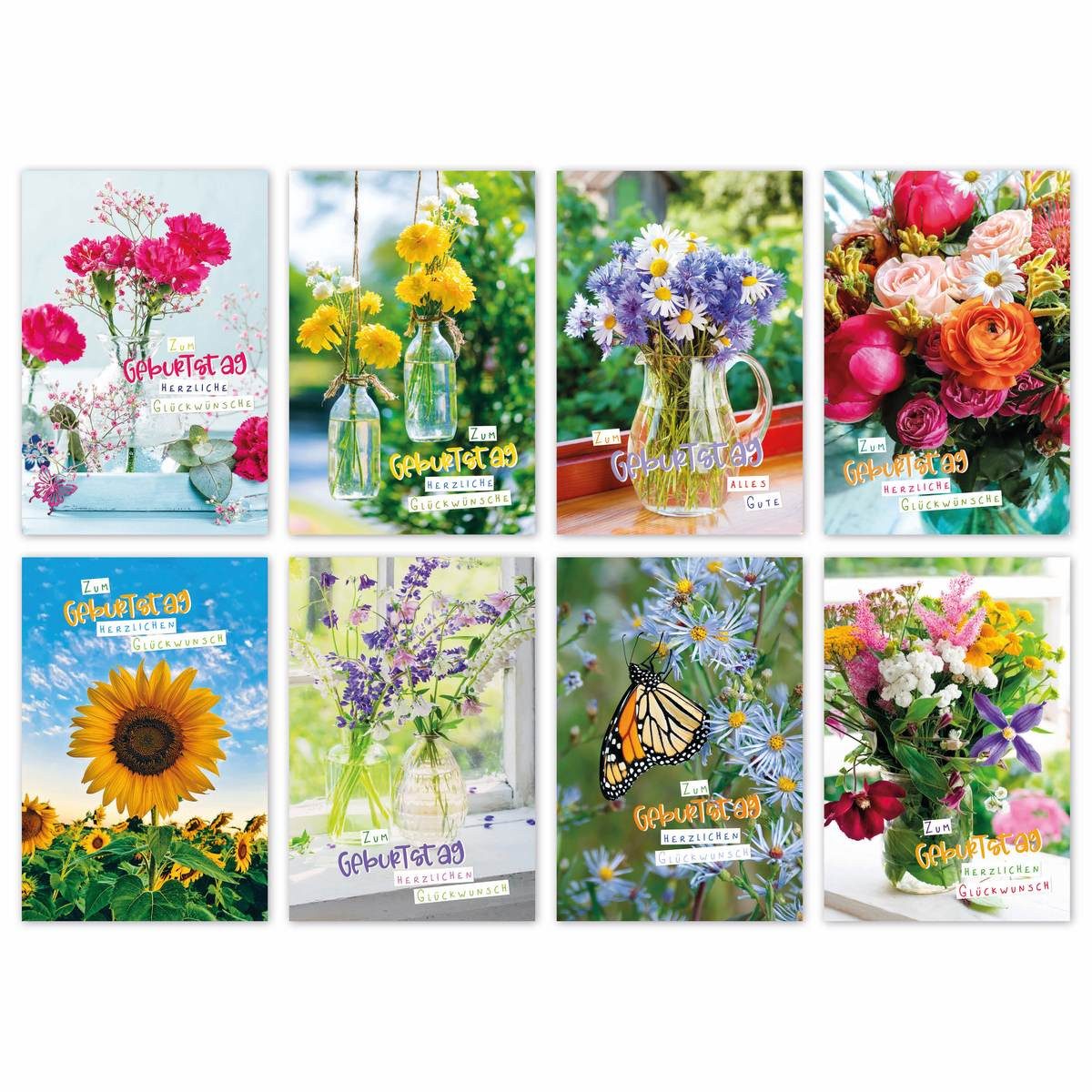 Skorpion Glückwunschkarte Glückwunschkarten Geburtstag 100 Stück 8 Motive