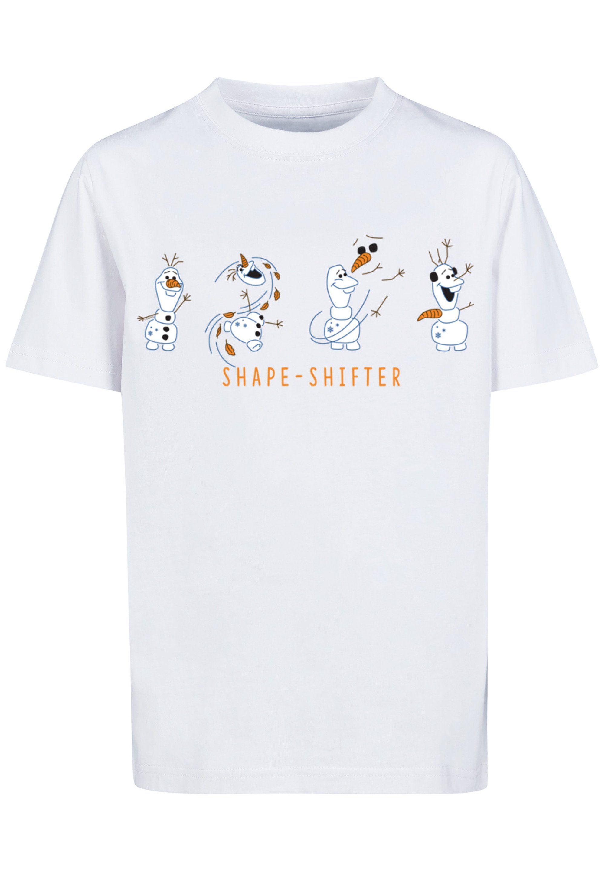 2 Print T-Shirt F4NT4STIC Disney Olaf Shape-Shifter Frozen weiß