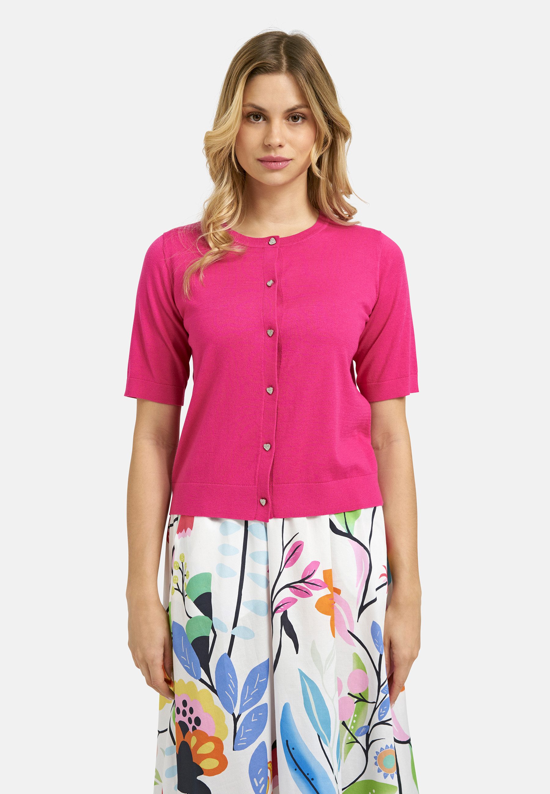 Milano Italy Cardigan aus Feinstrick
