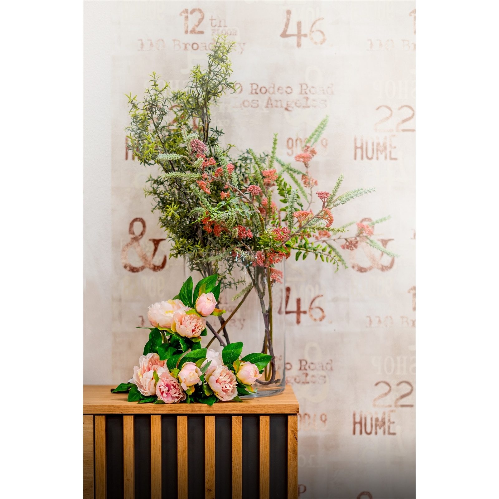 Kunstblume Kunstblume Frühlingsblume, Koralle Flora unbekannt, günstig online kaufen
