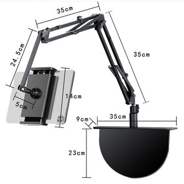 Welikera Tablet-Ständer für Bett, Handy Halterung 360° Drehbarer, verstellbar Tablet-Halterung