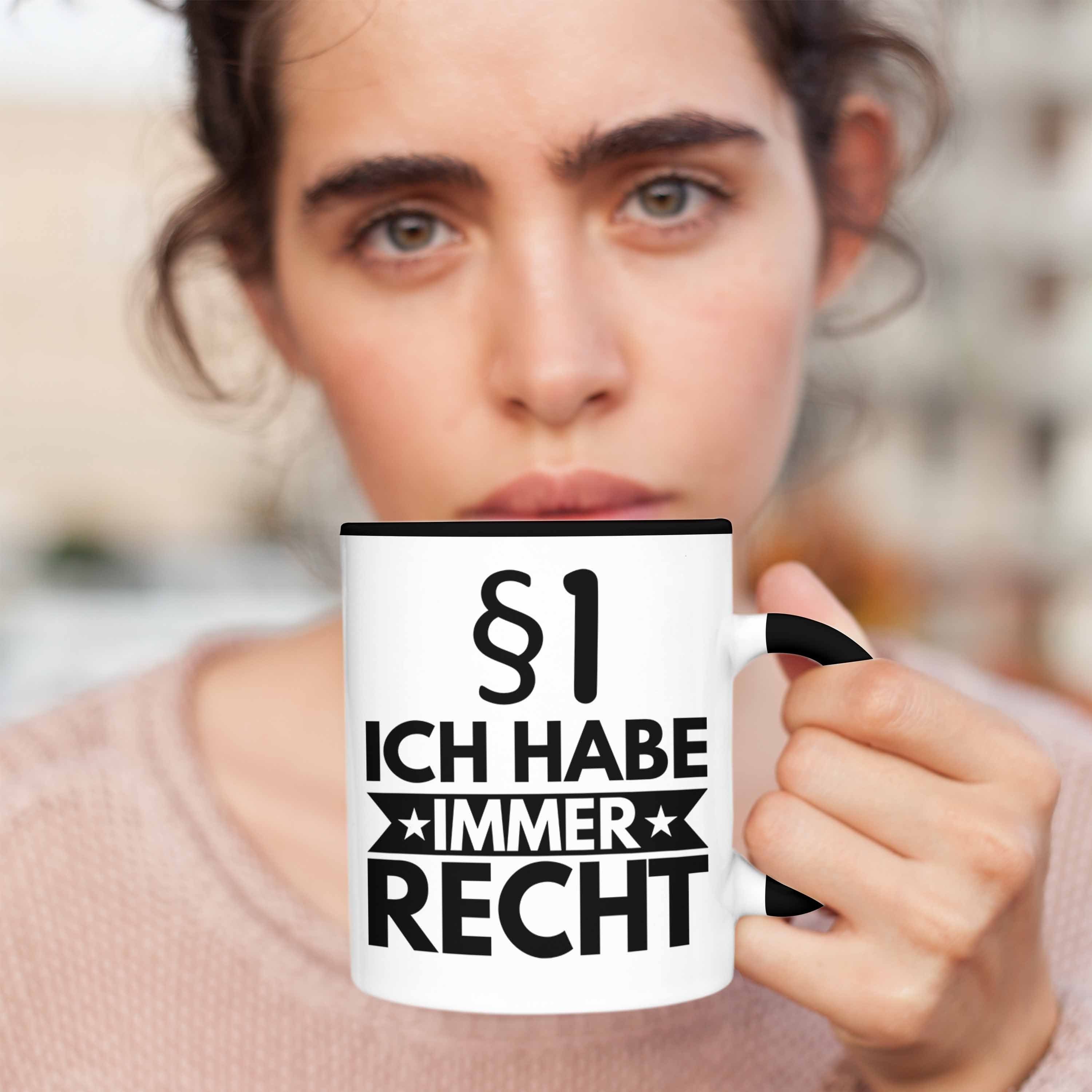 Tasse Habe Anwalt Jura-Studium Jura Tasse Spruch Geschenkidee Trendation Immer - Jurist Recht Lustige Trendation Geschenk Ich Sprüche Schwarz