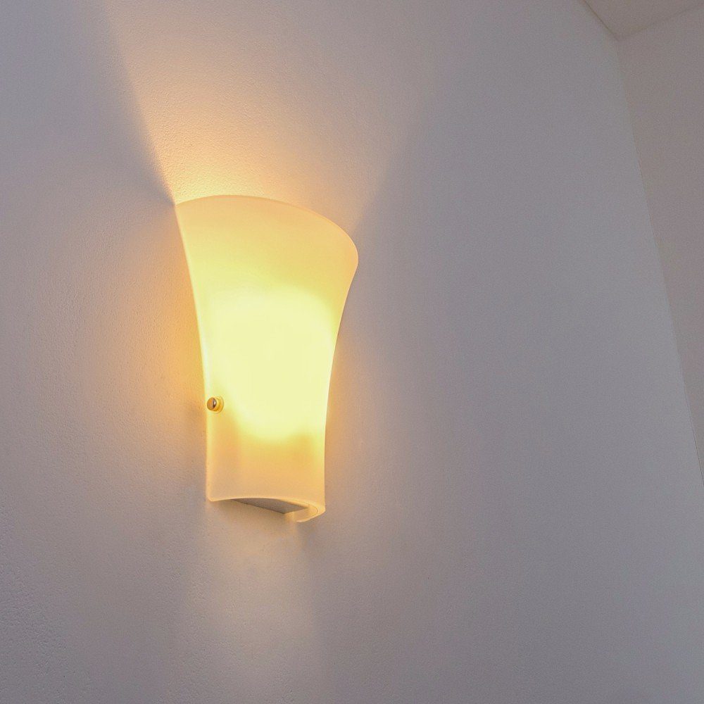 mit hofstein G9 Wandleuchte ohne an in aus Wandlampe mit Wand, max., Lichteffekt Metall/Glas Lichtspiel »Vazzano« Weiß, Leuchtmittel, der