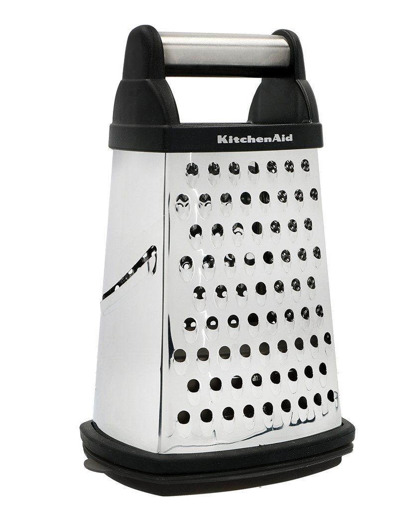 KitchenAid Küchenreibe KQG300OSOBE, Der Auffangbehälter passt in die Reibe und fängt die Reibereste auf.