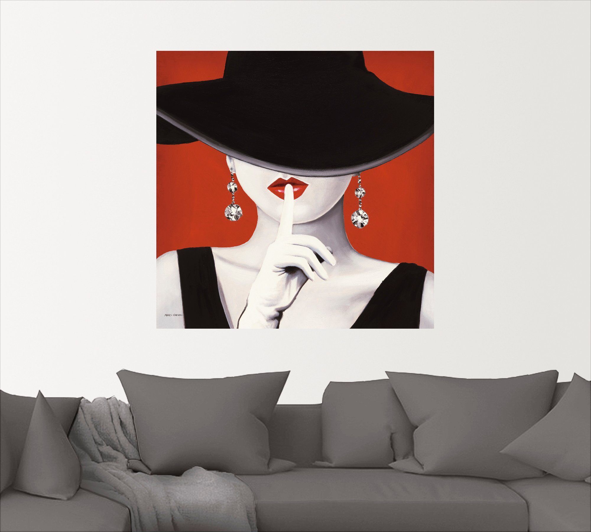 Artland Wandbild Hut ab I, Frau günstig online kaufen
